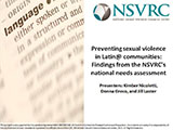 Preventing Sexual Violence in Latin@ Communities Thumbnail Image