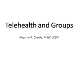 telehealth and groups